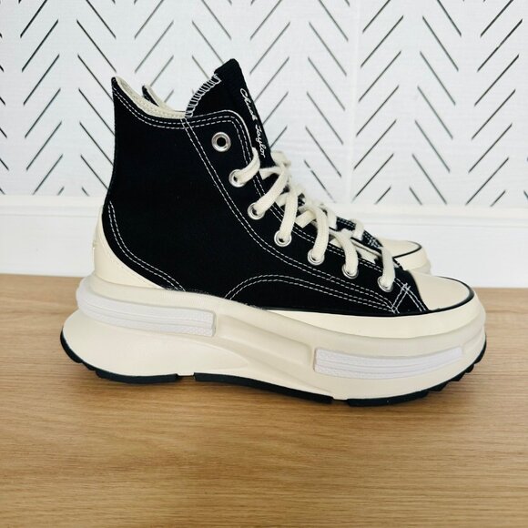 Rare Converse Run Star Legacy CX Hi Platform 7 Women Shoes Sneaker Black A00869C - Picture 9 of 12